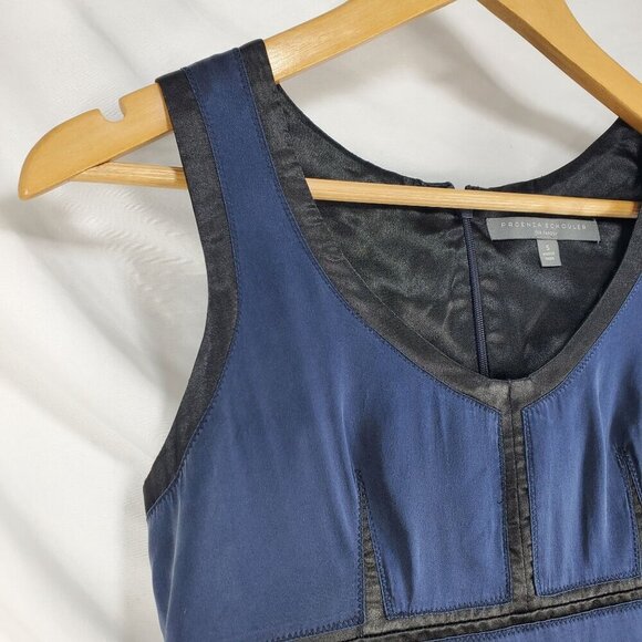 Proenza Schouler For Target Women's 3681882 Blue Mini Dress Silk Size 5 (A-8) - Picture 6 of 11
